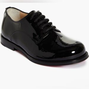 Christian Louboutin Kids Derbynou Patent Derby size 32